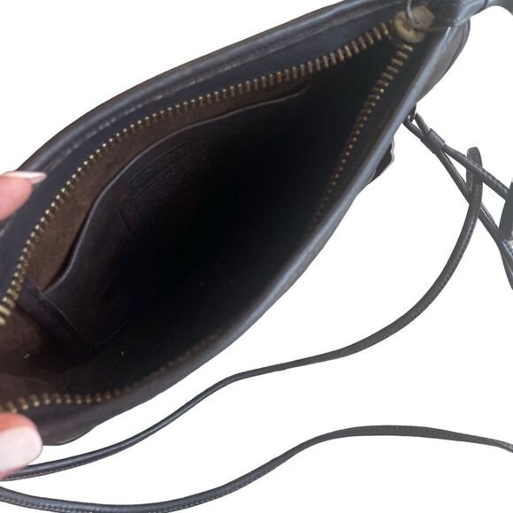 Vintage Coach Clutch Shoulder Bag Brown Full Grain‎ Leather Old Money Quiet Luxe - Picture 7 of 12